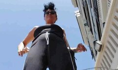 Fee fi fo fum I smell tiny human STOMPING Giantess Towers over you trying to crush you under her huge soles mkv