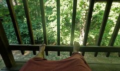 Giantess on Balcony with her Pet Tinies 1080 smaller