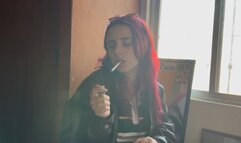 Glossy Lips on a Cork Cigarette