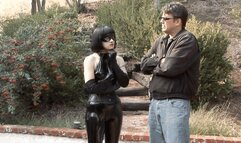 Feisty Redhead Elle Alexandra Is Grabbed By The Masked Diva And Thrashes Next To A Tied Up John!