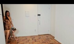 Ride between two friends on their weak slave - Starring Bruna Paz, Olivia Mattos part 1