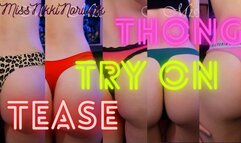 Thong Try-On Tease