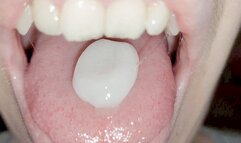 A mint candy in my mouth -