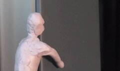 Italian girlfriend - Giantess find and crush tiny clay pervert