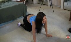 Streching leads to pee time