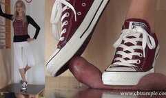 Merciless Trampling in Converse by Alina - with Cumshot Compilation (SD)