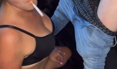 Smoking and fuching in my car