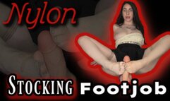 Nylon Stocking Footjob