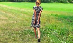 Anise - Back Cuffed Walking in Park (AVI)