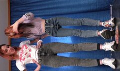 Floor-face trampled under dirty Nike sneakers (part 2 of 5), flo579x 1080p