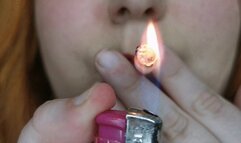 Super up close deep inhales