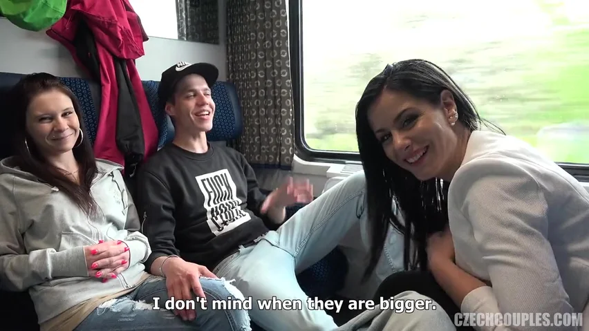 Swinger Action In Train Porn Video
