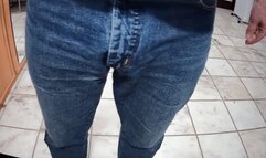 Wetting my Wrangler Jeans