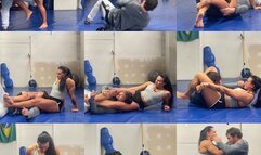 Gym Creep goes to SLEEP - Headscissoring Beatdown - Mixed Wrestling