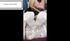 Delicious Sweaty White Socks