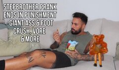 Stepbrother prank ends in punishment | Unaware to aware giant crush, vore and more - Lalo Cortez