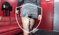 Mistress Snow Mercy Wears Short Shorts For Your Punishment