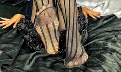 The scent of long legs in vintage stockings