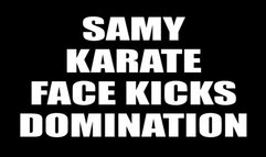 Samy karate face kicks domination