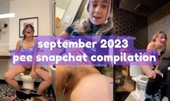 september 2023 pee snapchat compilation