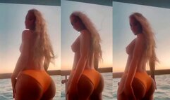 Iggy Azalea Topless Boob Slip On Boat Video Leaked