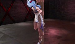 Ganyu Cosplay Different Positions Bondage