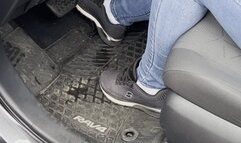 Layla Cranks Away in the SUV