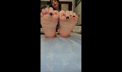 Smother you with my beautiful wrinkled soles