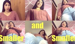 Smaller and Smaller - Slow shrink with Latina Giantess Isabella 720