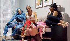 3 Dommes training a sissy II