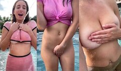 Christina Khalil Nude Striptease Pool Video Leaked