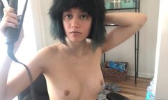 Angelica Topless AngelicaSlabyrinth Hair Straightening Leaked Video