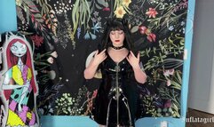 Vampire Models Shiny Black Vinyl Trench Coat