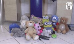 Stuffed Toys under Stiletto Heels