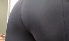 Spanking in leggings