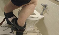 PUBLIC TOILET COUGHING FARTING PEEING SPITTING AND HAPPY ENDING YELLOW PHLEGM