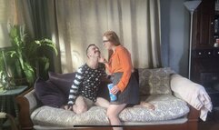 Diaper Check and Chin Tickling at Snacktime