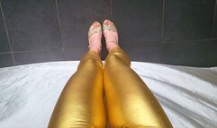 Gold Sandals Goddess View