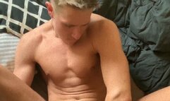 Sucking Dildo On The Wall