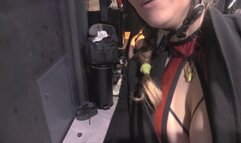 pony training riding on a ponyboy