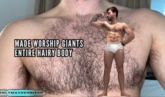 Made worship giants entire hairy body