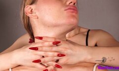 Throat Massage Long Nails - HD MP4