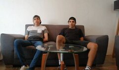 Two Cute Twinks Tied, Gagged & Tickled