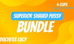 Superior Shaved Pussy Worship Bundle