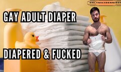 Gay adult diaper - diaper & fucked