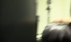 fisting with latex gloves in this bathroom