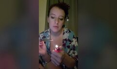 Seductress Smoking Strip Tease Silk