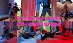 Pegging Edging Face Sitting Cum Eating ft Demoness Luna