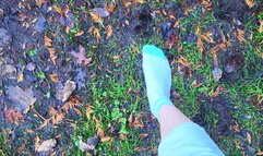 Bare Crew Socks In Mud