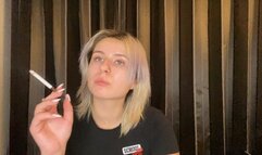 Smoking while looking into your soul